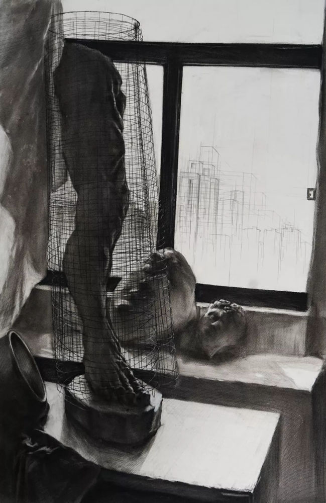 广州画室排名前三画室整理：18年西安美术学院素描留校作品,12