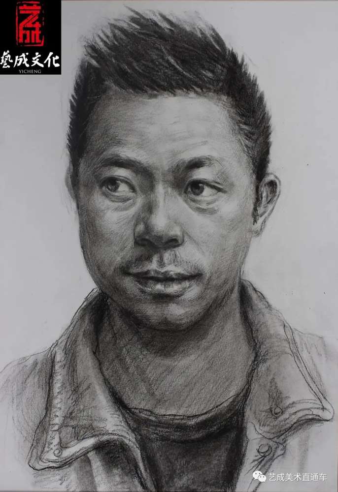 广州美术高考班带大家看看2021届广东艺成二模素描高分卷,73