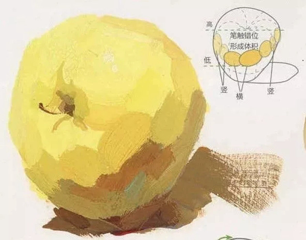 全网最全面的 “苹果” 色彩静物广州艺考画室教程！,04