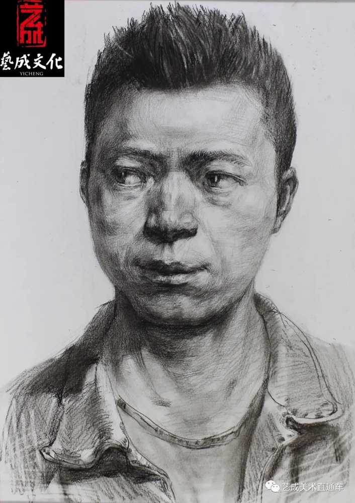 广州美术高考班带大家看看2021届广东艺成二模素描高分卷,77