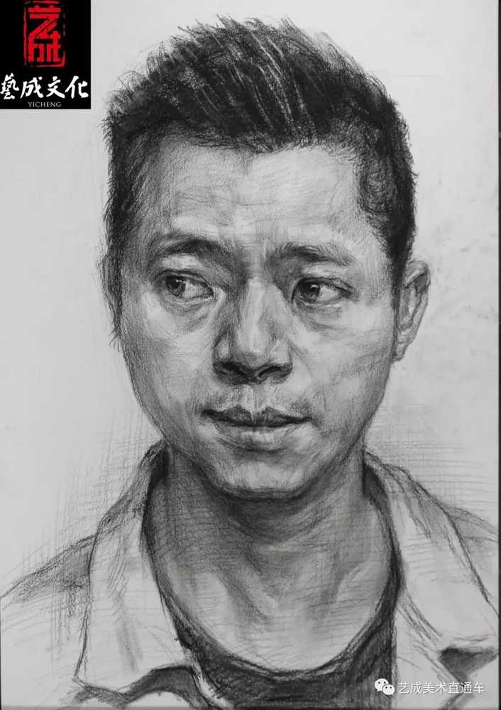 广州美术高考班带大家看看2021届广东艺成二模素描高分卷,48