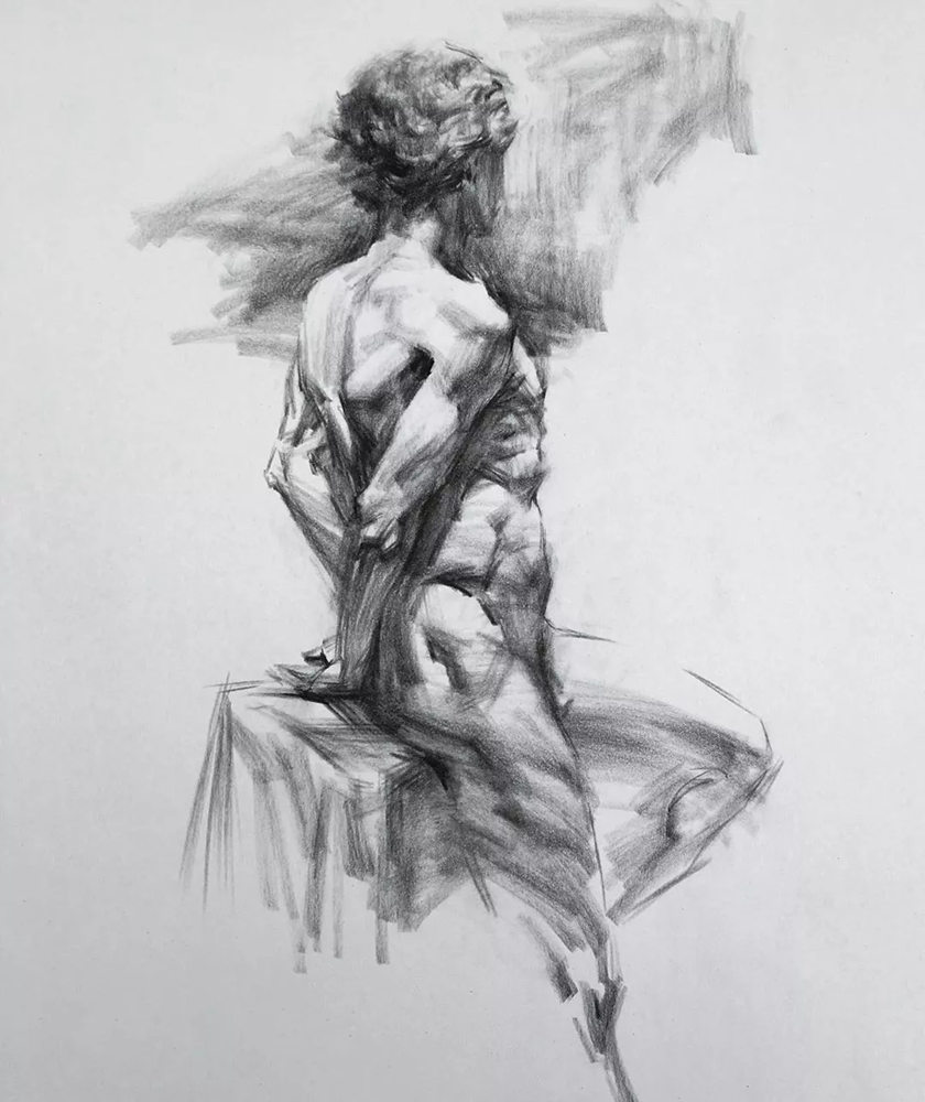 绝妙的炭笔素描，广州画室排名前三画室都炭为观止,16