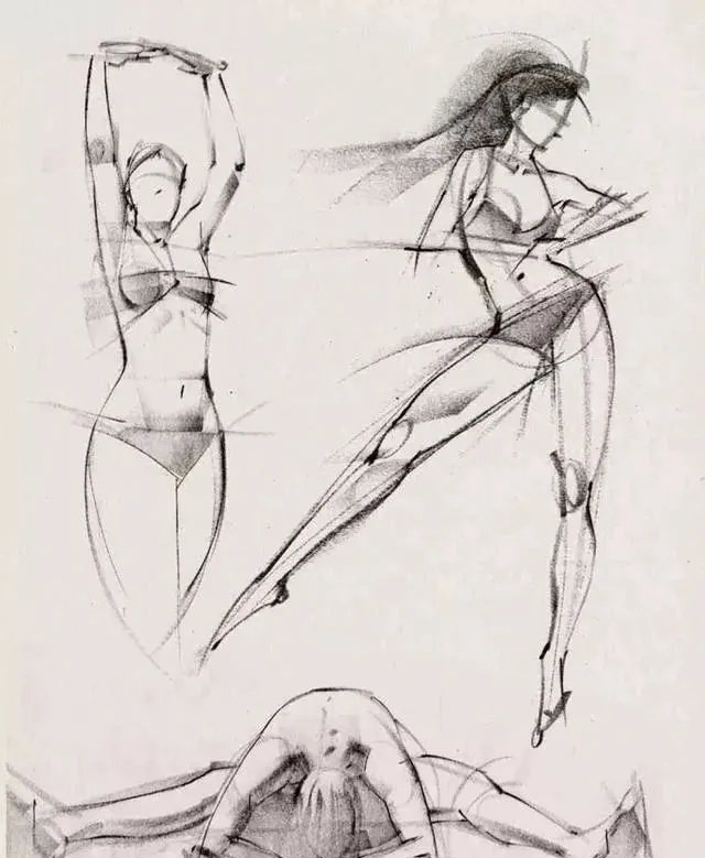 广州画室排名前三画室速写教程 | 很适合美术生临摹的速写动态作品,14