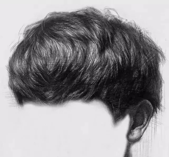  广州画室排名前三画室教你如何让你的素描头发看起来不死板粗糙有质感,18