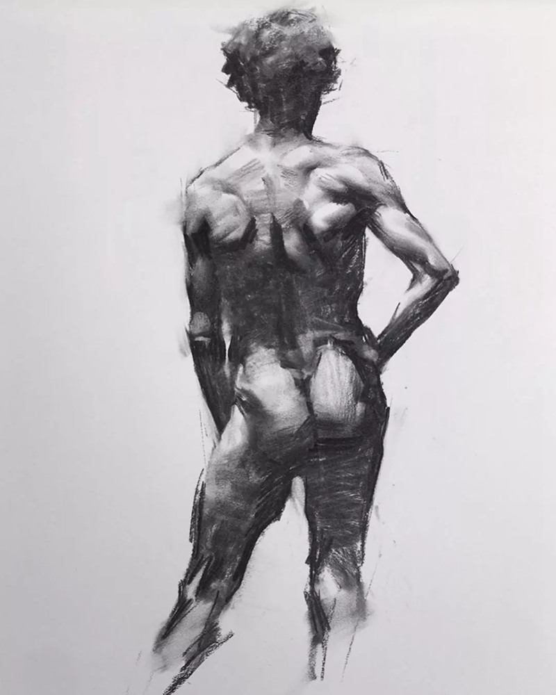 绝妙的炭笔素描，广州画室排名前三画室都炭为观止,12