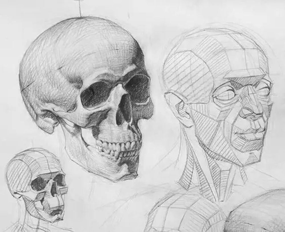 广州画室排名前十画室给你一组适合零基础临摹的素描教程,47