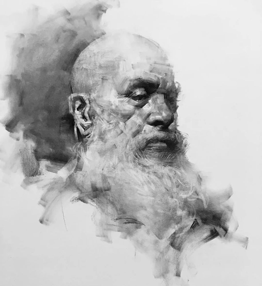 绝妙的炭笔素描，广州画室排名前三画室都炭为观止,01