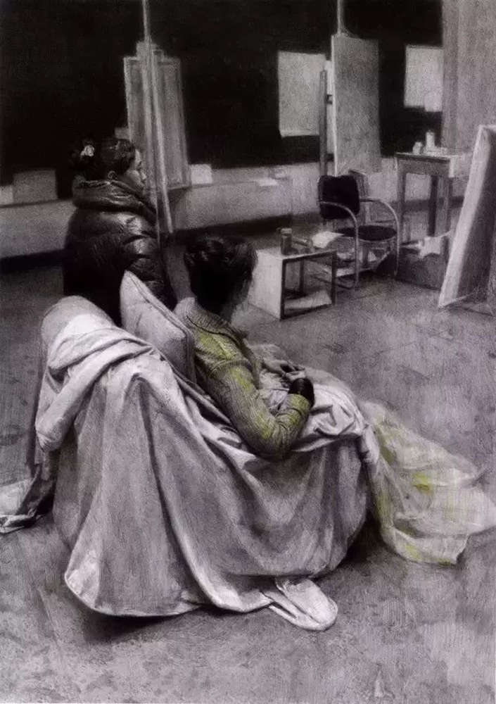 素描作品不会深入？广州画室排名前五画室带你看央美作品怎么画,37
