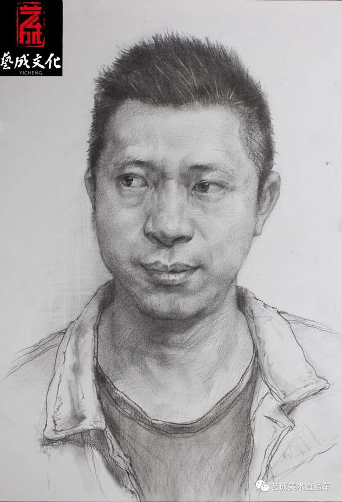广州美术高考班带大家看看2021届广东艺成二模素描高分卷,24