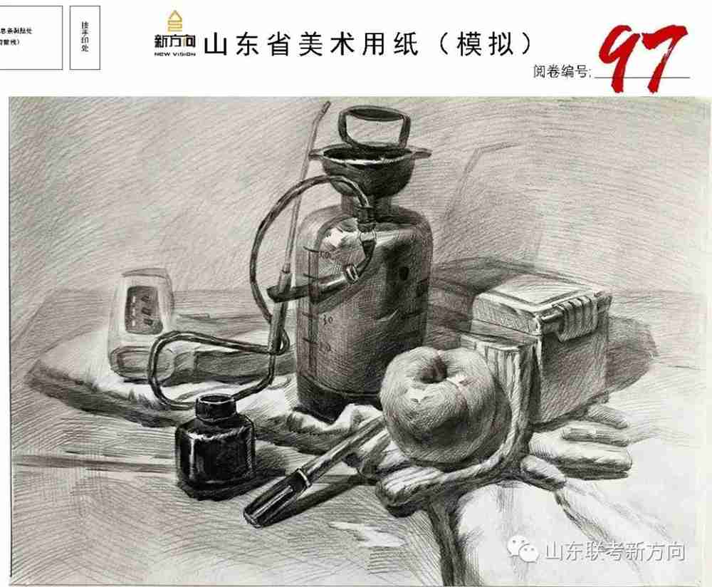 广州十大画室将各省一模素描卷放一起大pk，你找找都有哪些共同特征,41