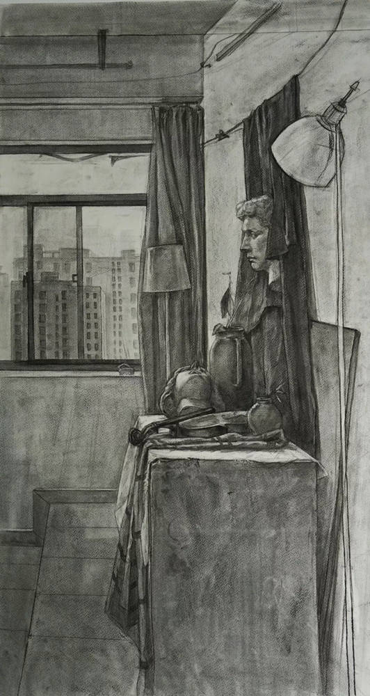 广州画室排名前三画室整理：18年西安美术学院素描留校作品,20