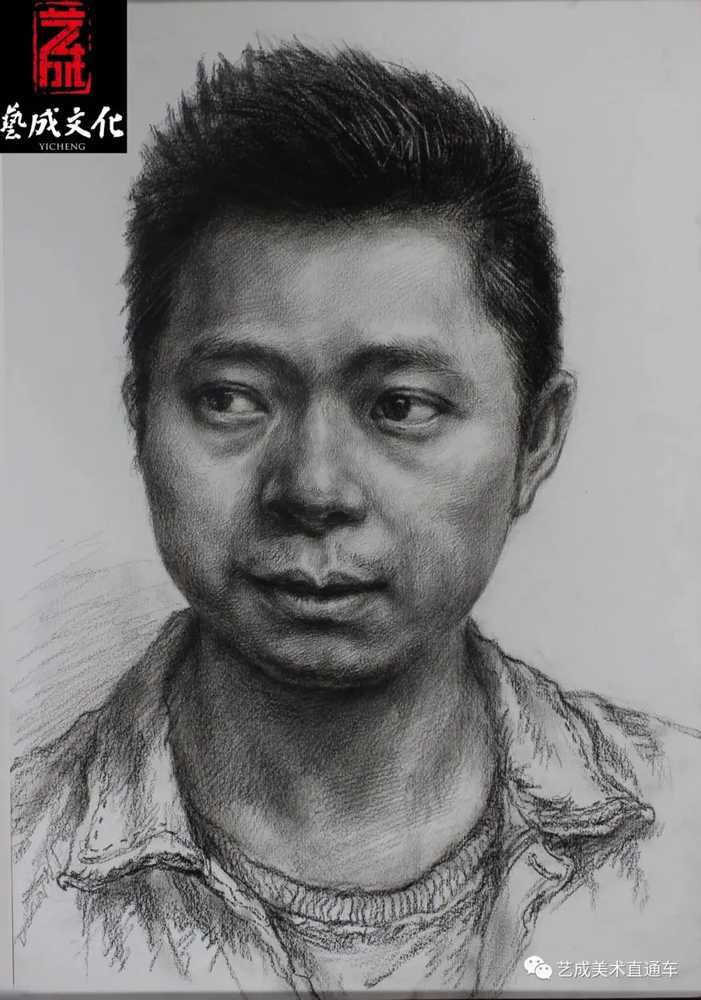 广州美术高考班带大家看看2021届广东艺成二模素描高分卷,36