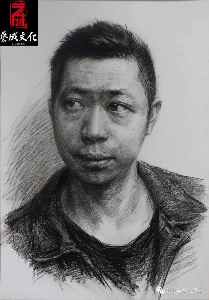 广州美术高考班带大家看看2021届广东艺成二模素描高分卷,43