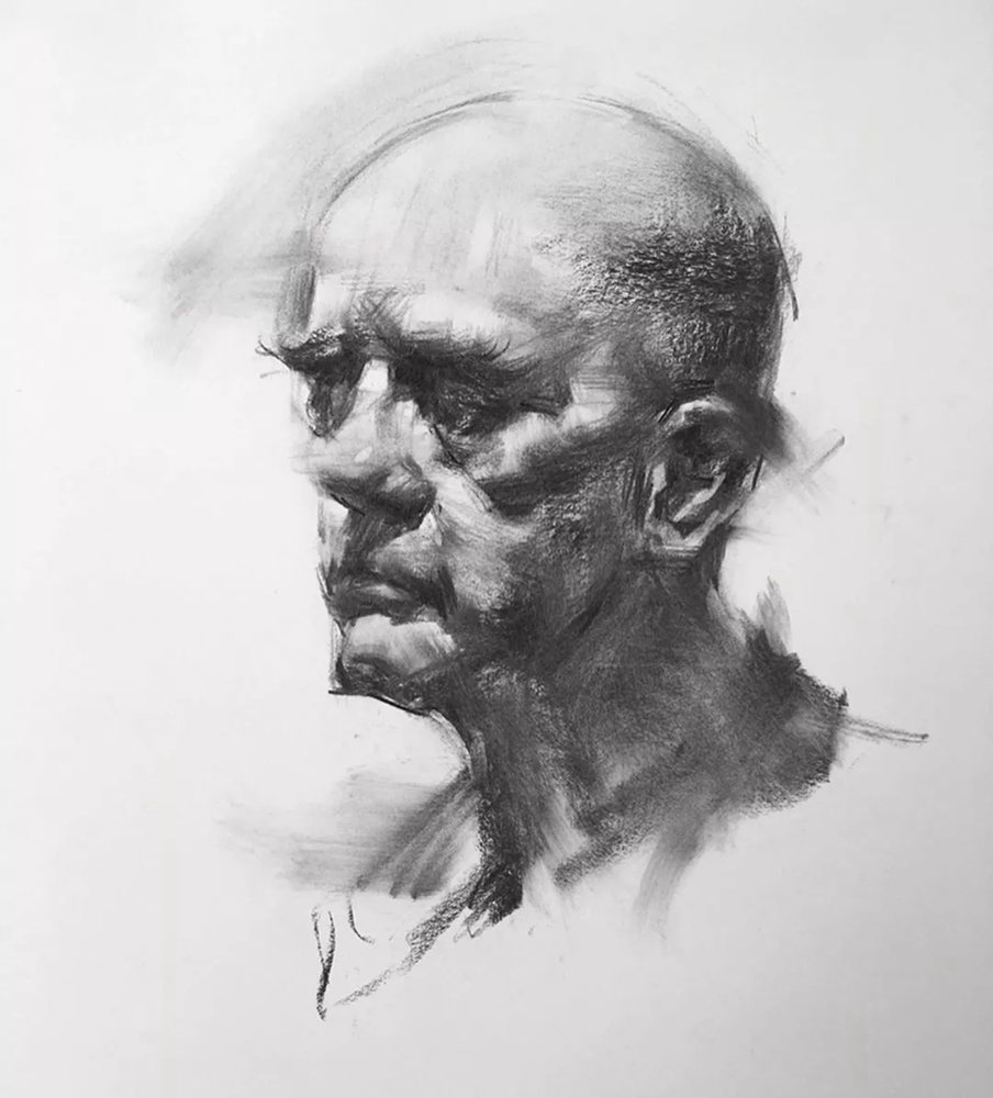绝妙的炭笔素描，广州画室排名前三画室都炭为观止,17