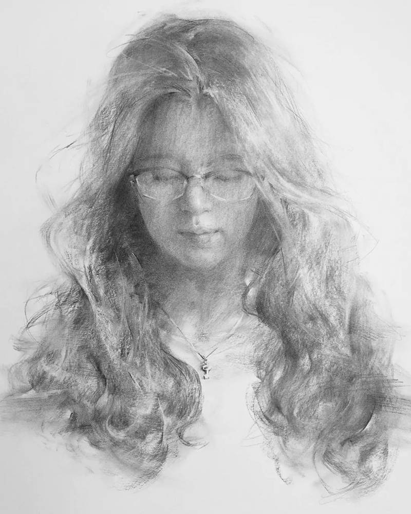 绝妙的炭笔素描，广州画室排名前三画室都炭为观止,02