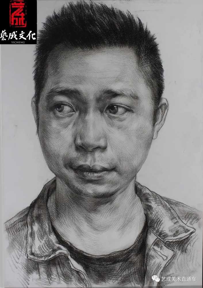 广州美术高考班带大家看看2021届广东艺成二模素描高分卷,31