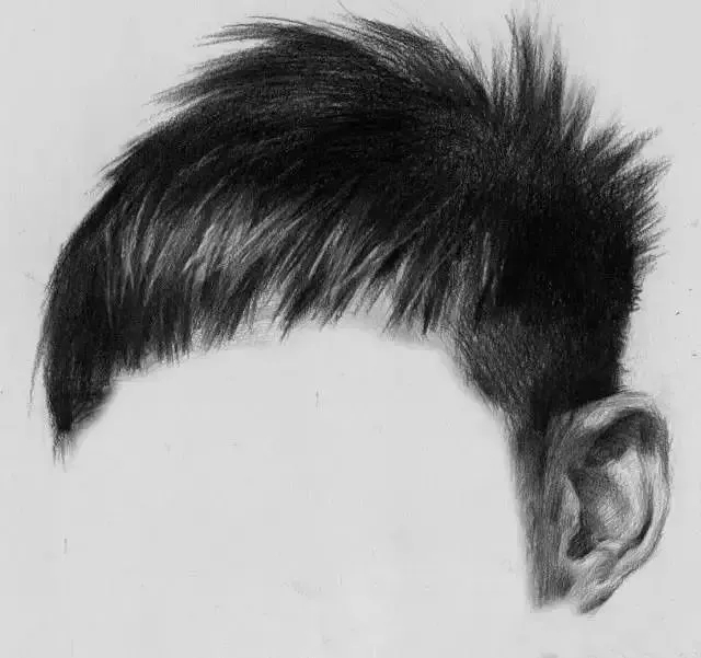  广州画室排名前三画室教你如何让你的素描头发看起来不死板粗糙有质感,14