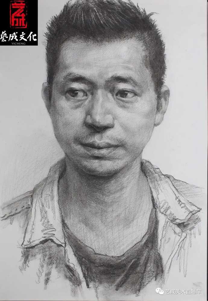广州美术高考班带大家看看2021届广东艺成二模素描高分卷,23