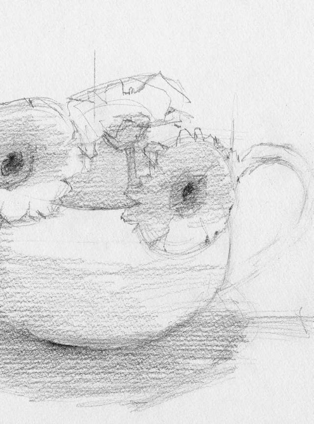   广州画室排名前三画室干货丨如何体现陶壶与花卉的质感,04