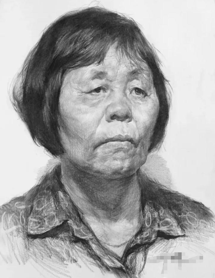  广州画室排名前三画室教你如何让你的素描头发看起来不死板粗糙有质感,33