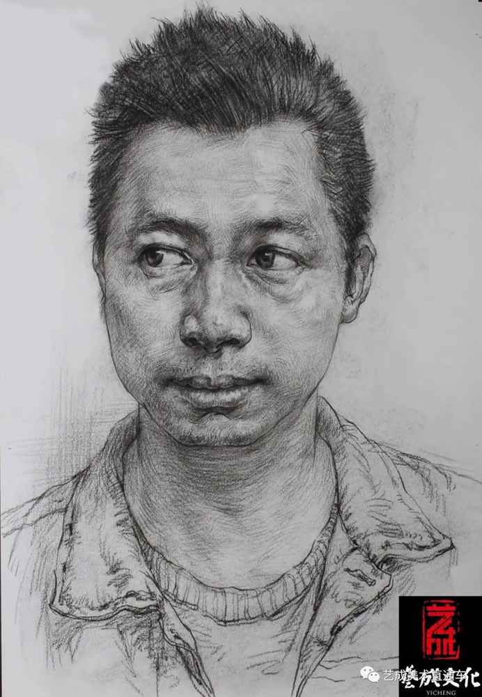 广州美术高考班带大家看看2021届广东艺成二模素描高分卷,21