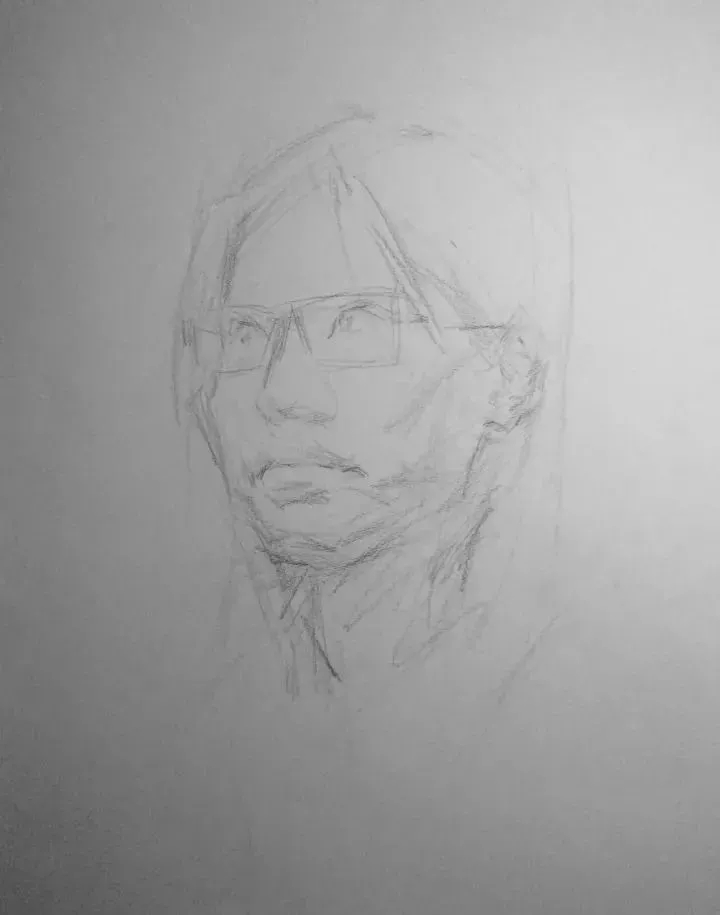  广州画室排名前三画室教你如何让你的素描头发看起来不死板粗糙有质感,62