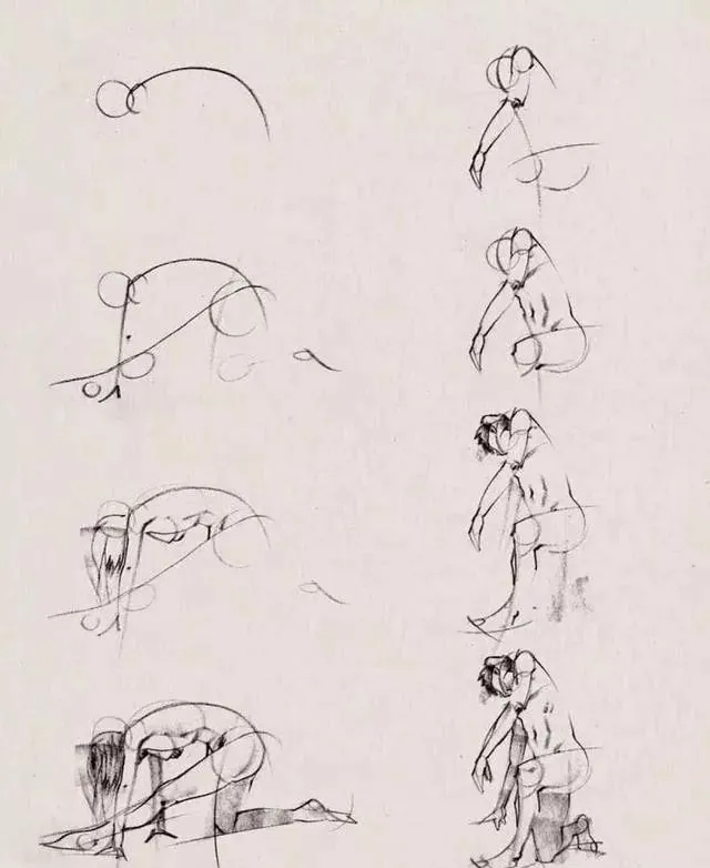 广州画室排名前三画室速写教程 | 很适合美术生临摹的速写动态作品,31