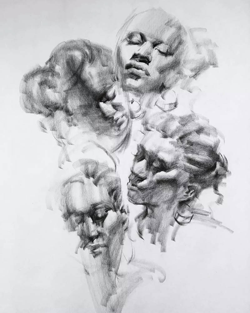 绝妙的炭笔素描，广州画室排名前三画室都炭为观止,20