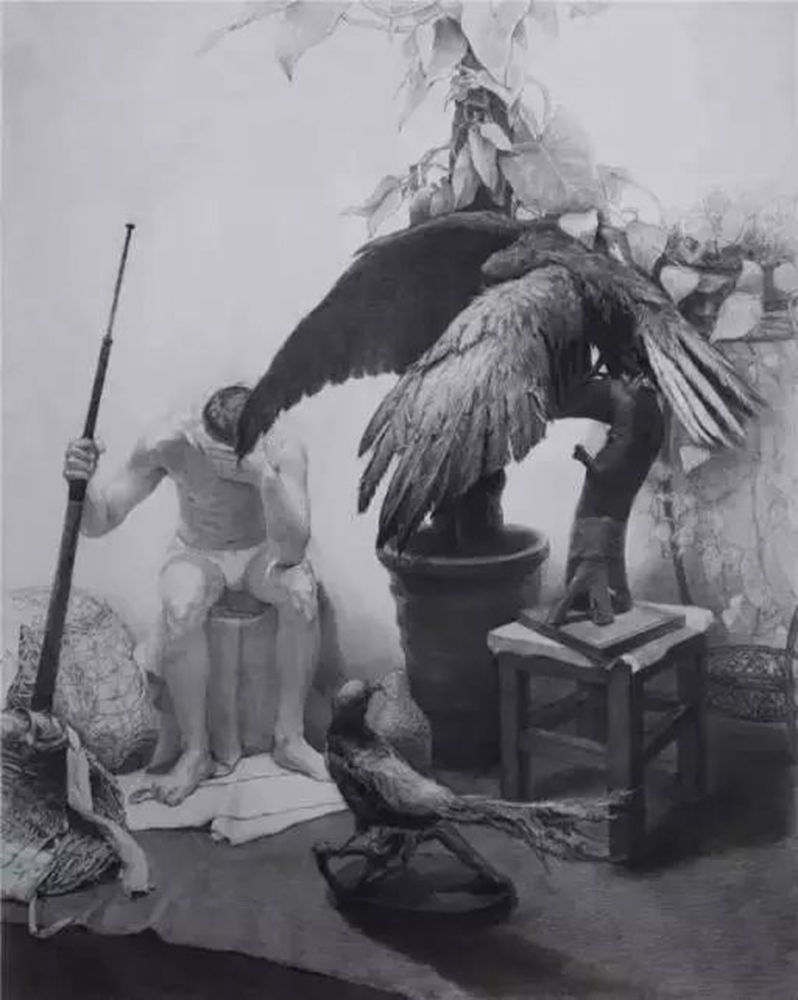 素描作品不会深入？广州画室排名前五画室带你看央美作品怎么画,35