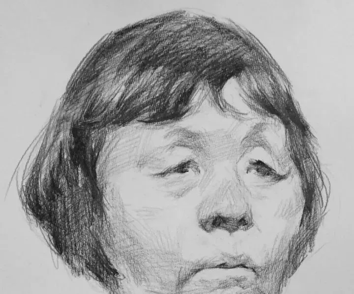  广州画室排名前三画室教你如何让你的素描头发看起来不死板粗糙有质感,34