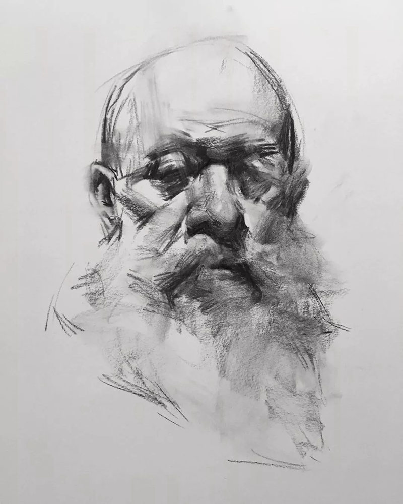 绝妙的炭笔素描，广州画室排名前三画室都炭为观止,08