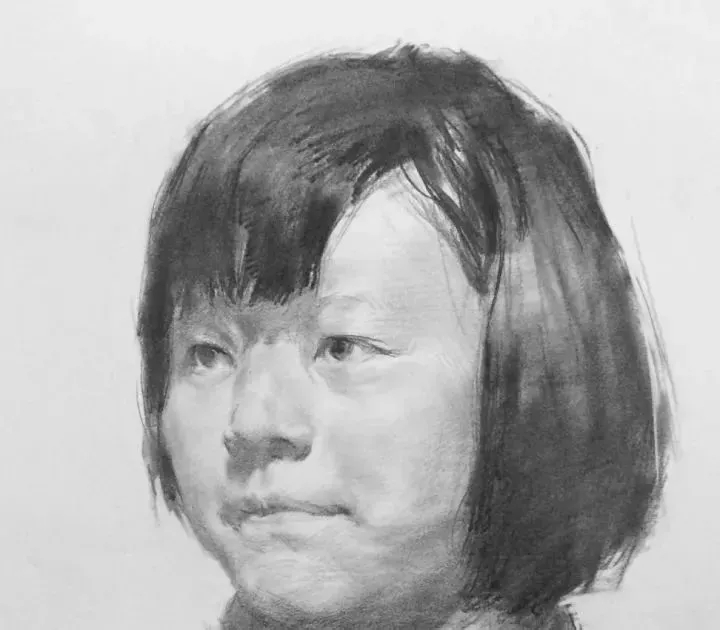  广州画室排名前三画室教你如何让你的素描头发看起来不死板粗糙有质感,50