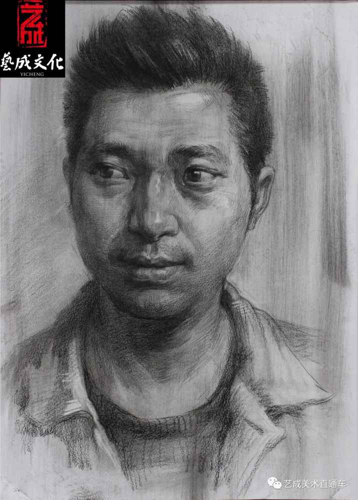 广州美术高考班带大家看看2021届广东艺成二模素描高分卷,17