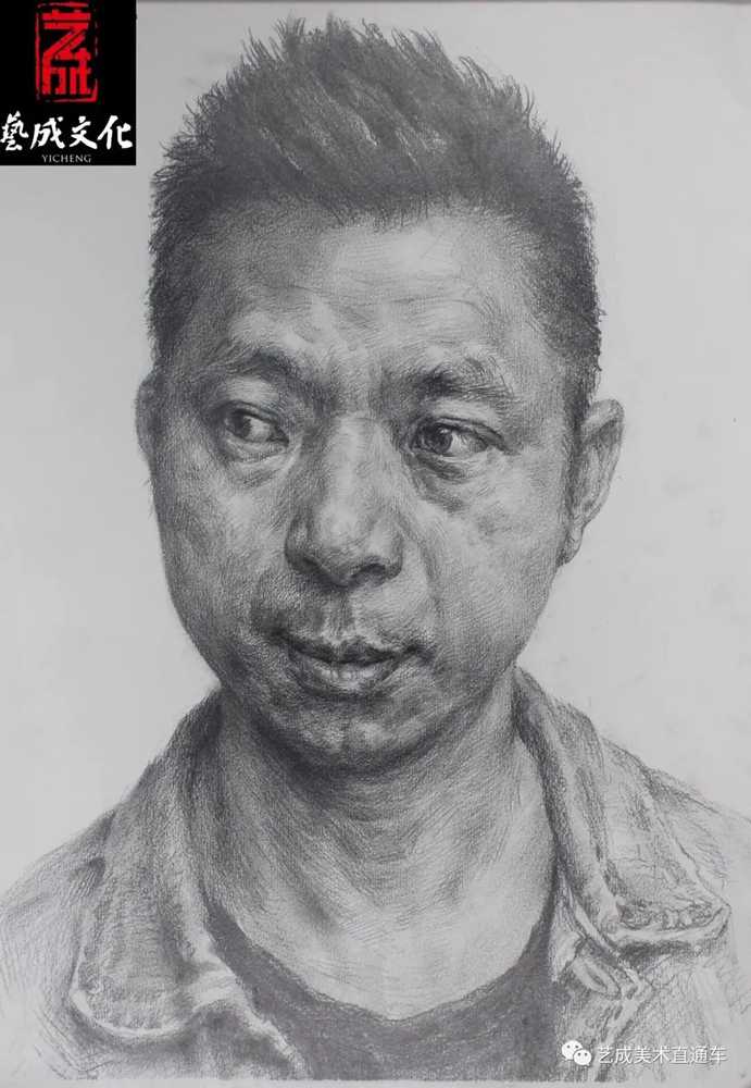 广州美术高考班带大家看看2021届广东艺成二模素描高分卷,44