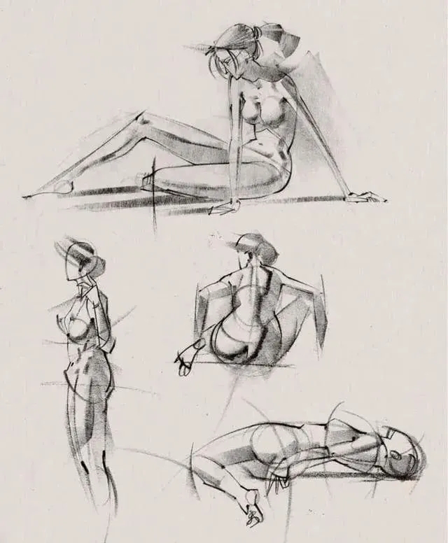 广州画室排名前三画室速写教程 | 很适合美术生临摹的速写动态作品,17
