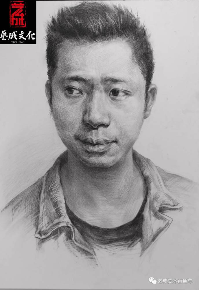 广州美术高考班带大家看看2021届广东艺成二模素描高分卷,49