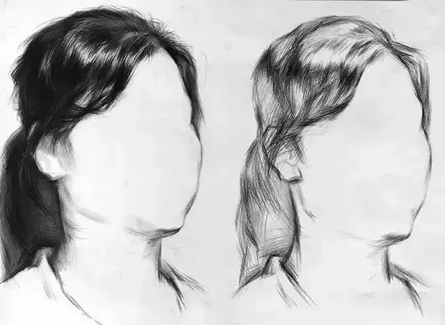  广州画室排名前三画室教你如何让你的素描头发看起来不死板粗糙有质感,04