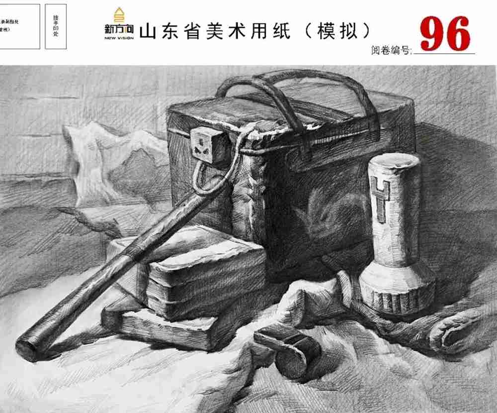21届山东美术二模高分卷，广州美术高考画室觉得是神仙打架,41