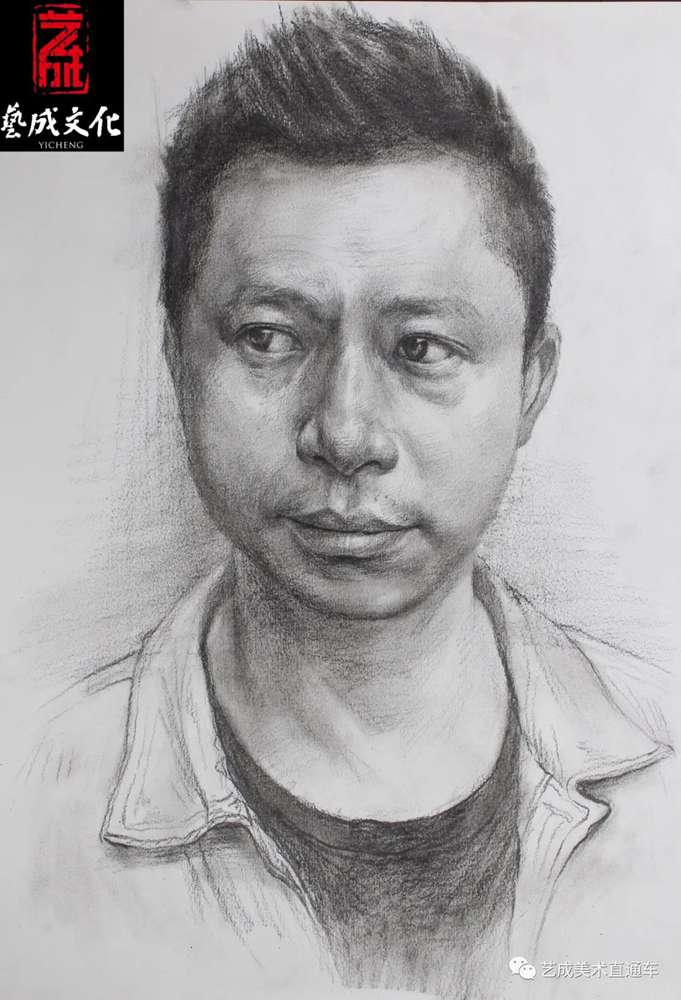 广州美术高考班带大家看看2021届广东艺成二模素描高分卷,45
