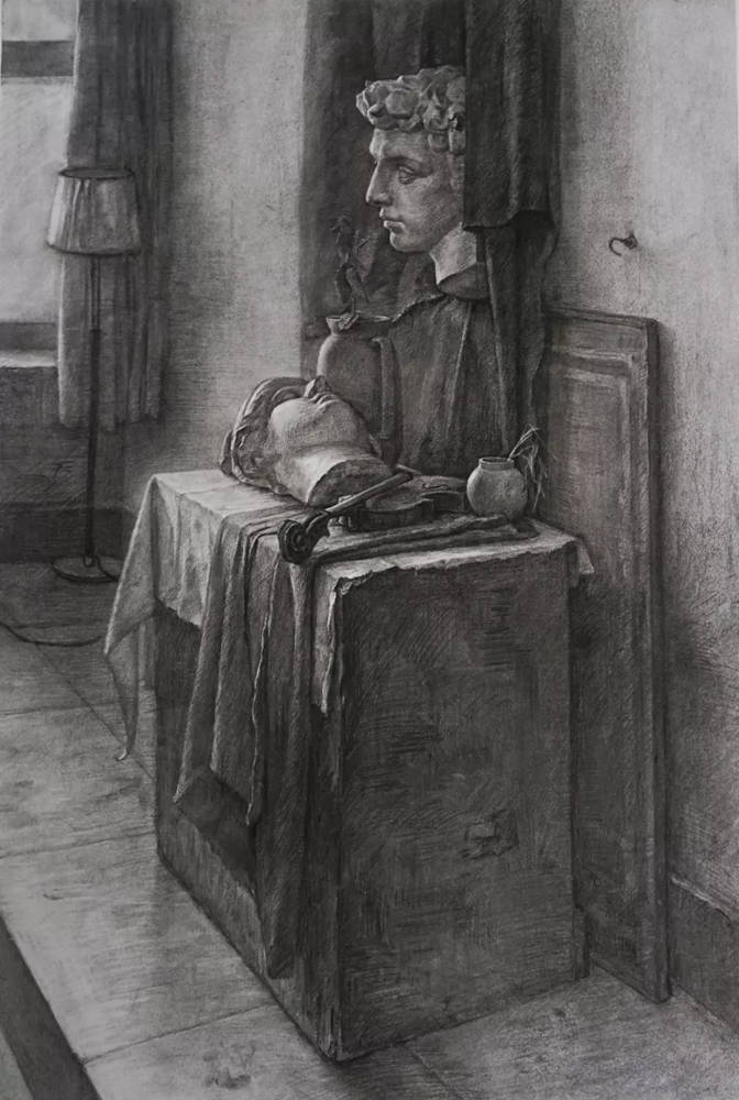 广州画室排名前三画室整理：18年西安美术学院素描留校作品,01