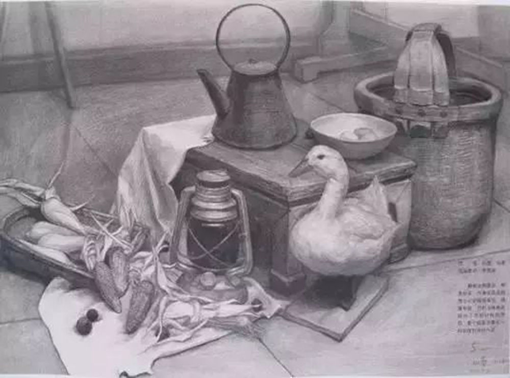 素描作品不会深入？广州画室排名前五画室带你看央美作品怎么画,11