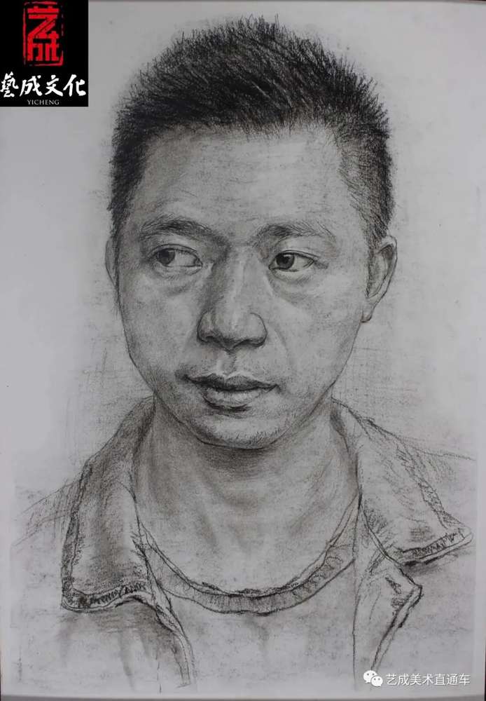 广州美术高考班带大家看看2021届广东艺成二模素描高分卷,20
