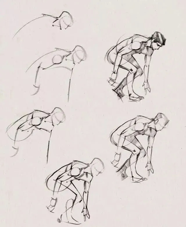 广州画室排名前三画室速写教程 | 很适合美术生临摹的速写动态作品,35