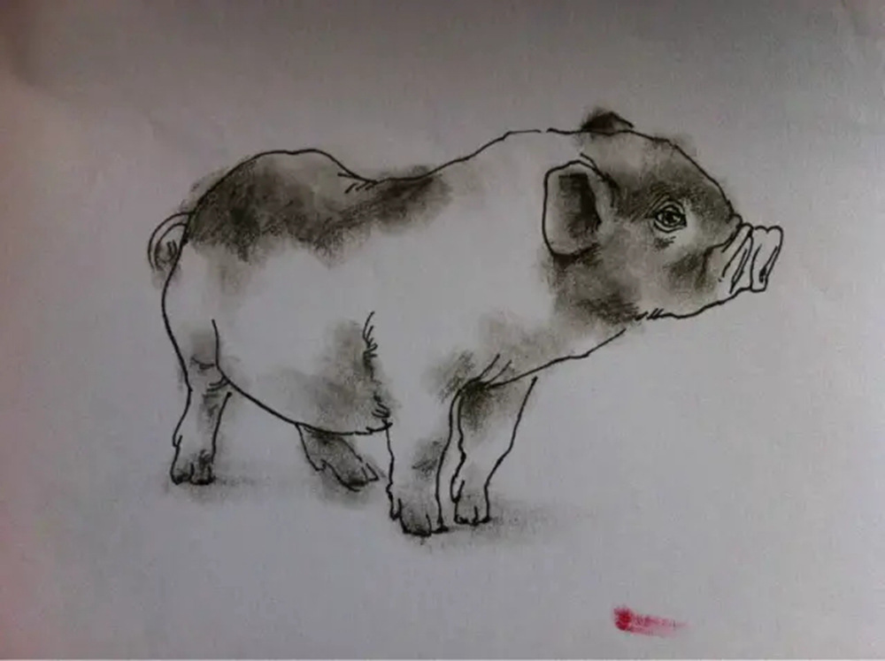 如果你正在学习线描速写，广州艺考画室觉得这52幅作品正合适你,23