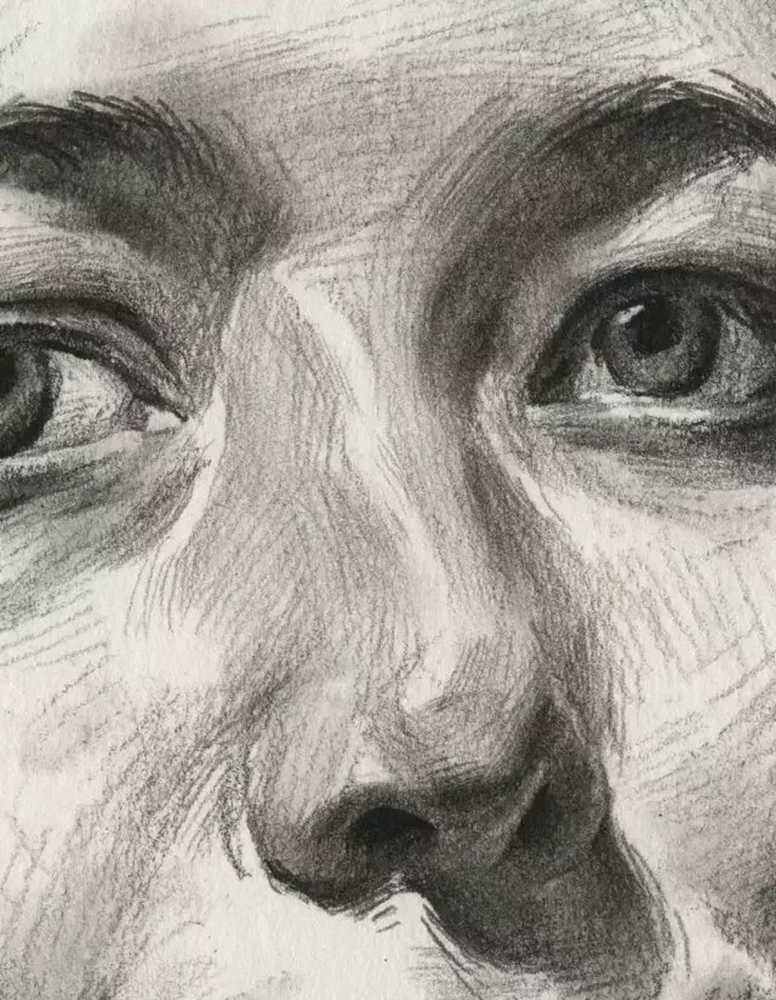 广州画室排名前十画室教学｜教你如何刻画扎大麻花辫的外国女青年,13