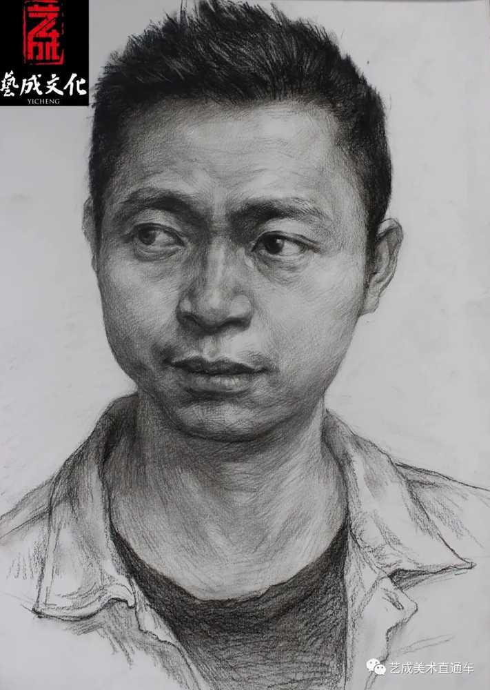 广州美术高考班带大家看看2021届广东艺成二模素描高分卷,62