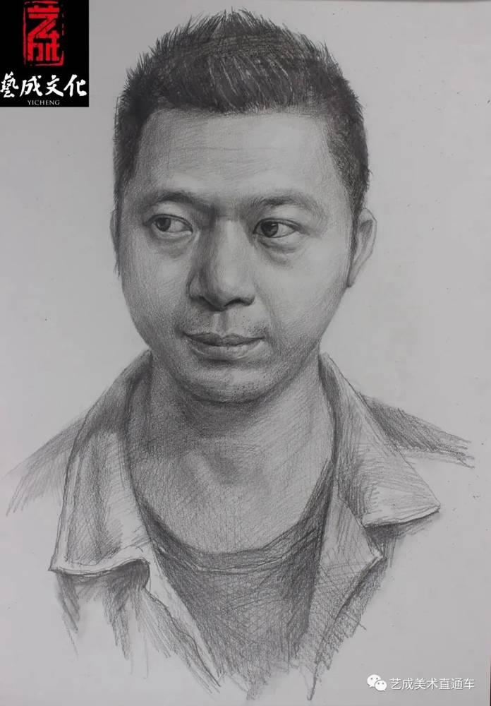 广州美术高考班带大家看看2021届广东艺成二模素描高分卷,58