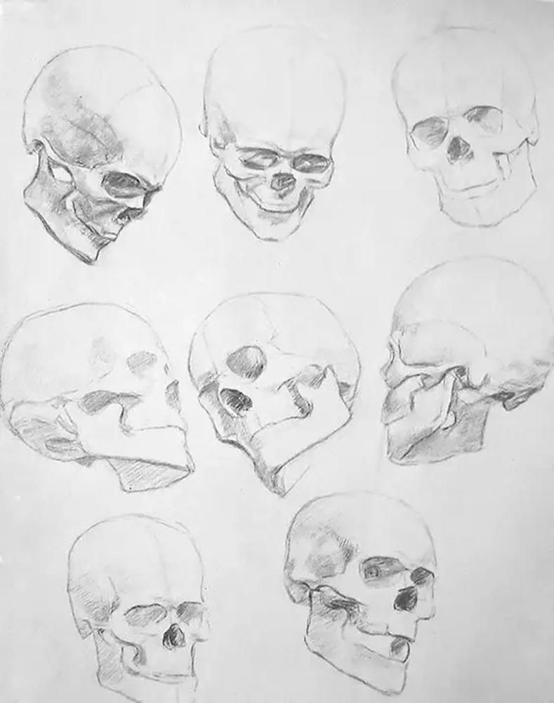 广州画室排名前十画室给你一组适合零基础临摹的素描教程,57