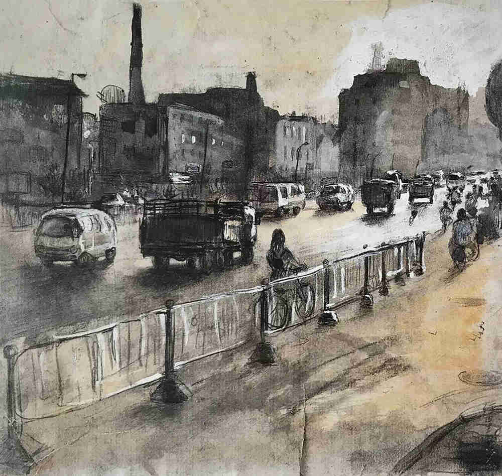 广州前十画室带你看看中央美院附中生活速写中的那些精品,05