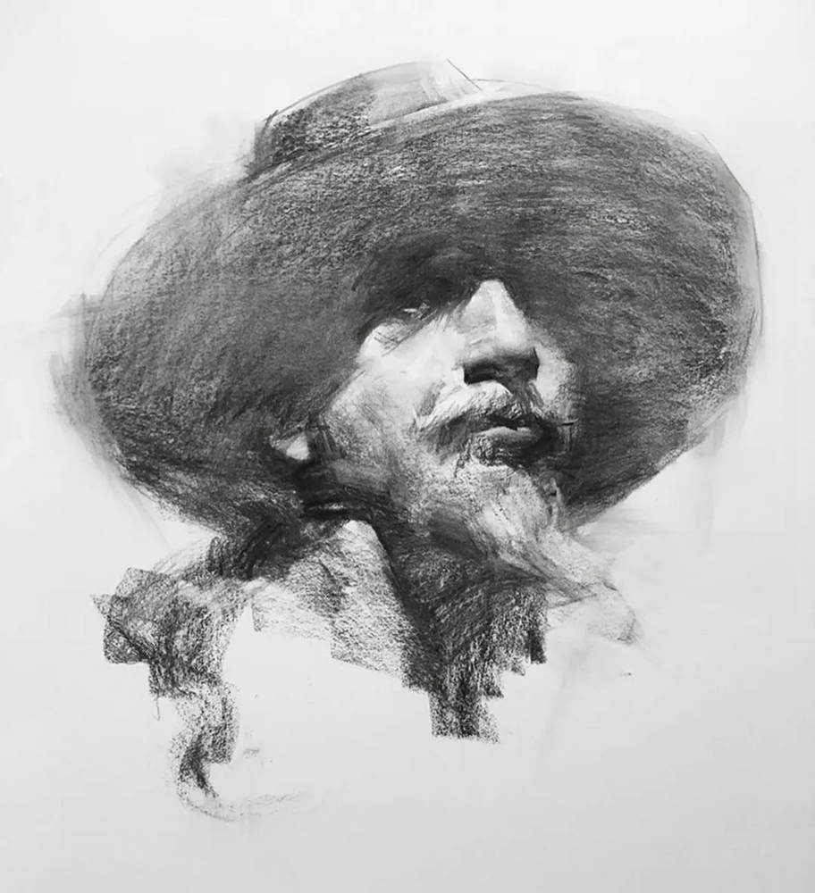 绝妙的炭笔素描，广州画室排名前三画室都炭为观止,06